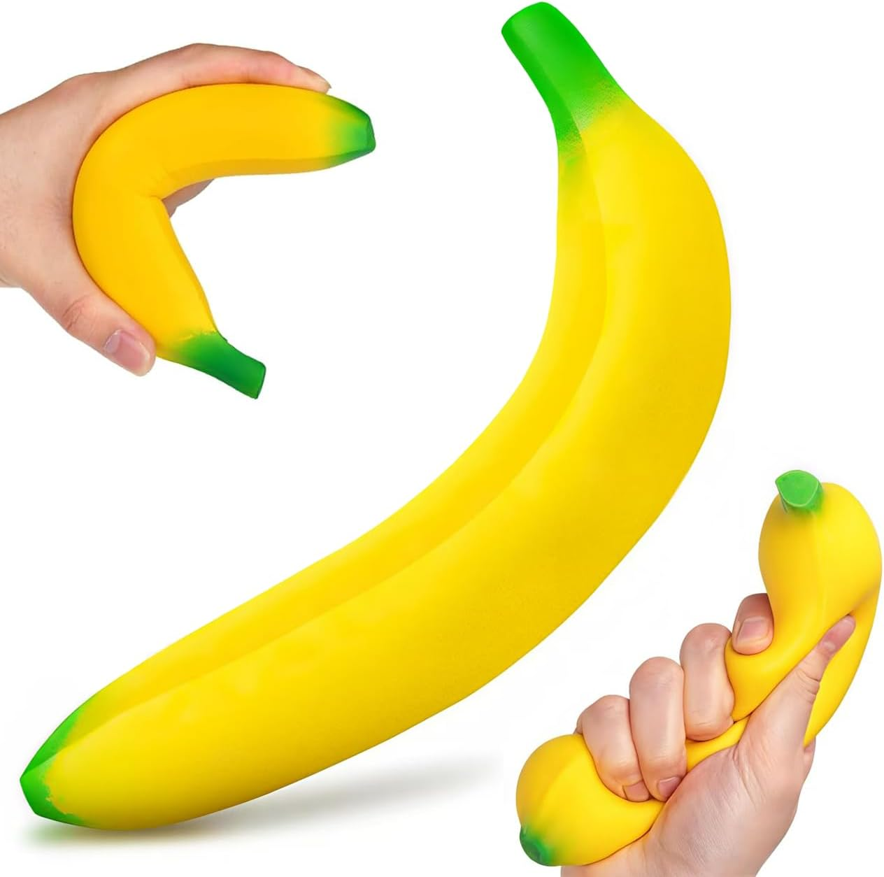 Banana Squishy Fidget Toys, Squishy Toys for Kids & Adults with Realistic Soft P