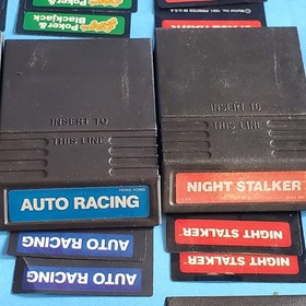 Lot of 24 Intellivision Games Untested OEM Tron Donky Kong BurgerTime + Overlays