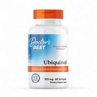 Doctor's Best Ubiquinol mit Kaneka 100mg 60 Weichkapseln CoQ10 Herz Energie Unterstützung
