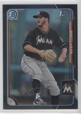 2015 Bowman Draft Chrome Asia Exclusive Black Refractor Brett Lilek #61 0b3