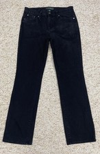 Lauren Jeans LRL Jeans Women's Size 8 Classic Straight Black Stretch 32x31 