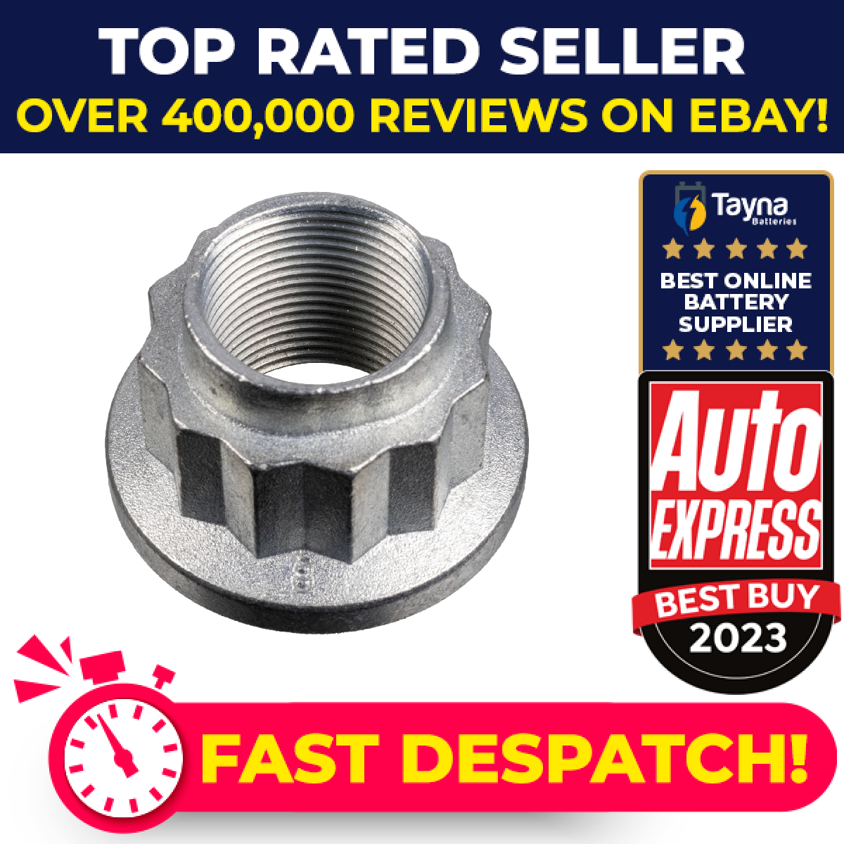 Hub Nut fits AUDI R8 42 Rear 4.2 5.2 09 to 15 for 7-speed automatic transmission