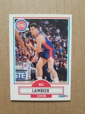 1990-91 Fleer #58 Bill Laimbeer Detroit Pistons