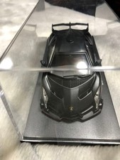 Kyosho Lamborghini Veneno 1/43 Matte Black Redline Diecast Model Car