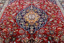 10X13 1960's MASTERPIECE 200+KPSI HAND KNOTTED VEGETABLE DYE WOOL MASHADD RUG