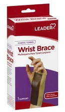 Leader Carpal Tunnel Wrist Brace Right Hand (Beige) Medium, Reduces Pain and Pro