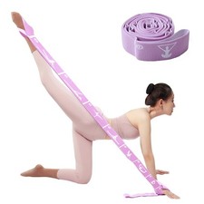 Yoga Strap with 12 Loops MultiFunctional Stretch Band for Pilates, Dance, Gy...