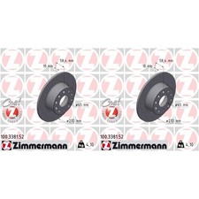 2x ZIMMERMANN SPORT Z BREMSSCHEIBEN 272mm GELOCHT HINTEN passend für AUDI Q2 SKO