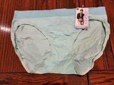 NWT JOCKEY MICROFIBER SEAMFREE BIKINI PANTIES 2045 408 AQUA sz 8