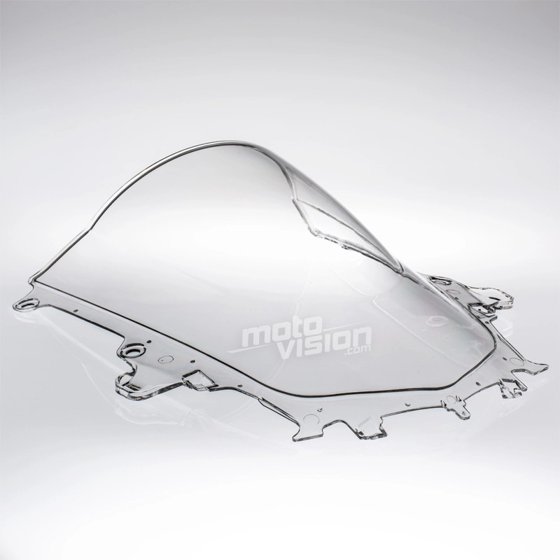Bulle Yamaha R1 2015-2019 transparente double courbure en polycarbonate pour moto sport