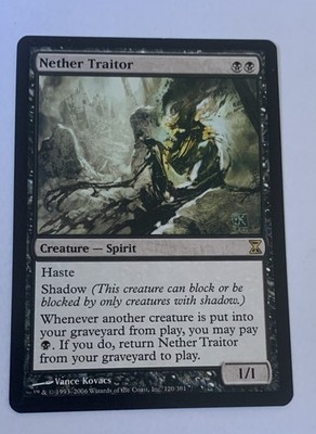 Netherverräter MTG Zeitspirale Rare 120/301 Black Creature Commander Combo Karte 