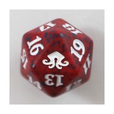 WotC MTG Spindown d20 Life Counters Eldritch Moon - Red & Blue w/White NM