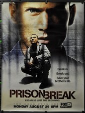 Prison Break 2005 Orig 46X60 Adv Subway TV Werbung Poster Domini Purcell