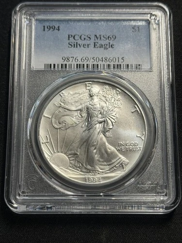 1994 $1  Silver Eagle PCGS MS69 One Dollar Coin  BETTER DATE! See Description