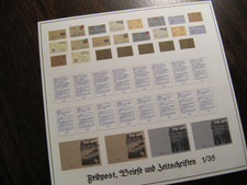 Feldpost Briefe & Zeitschriften für Dioramen 1/35