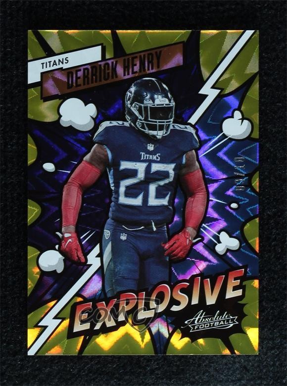 2023 Panini Absolute Explosive Gold 9/10 Derrick Henry #24