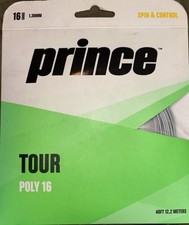 Prince Tour Blend 16 Spin  Control 16 Gauge 1.30MM Silver NEW S6 