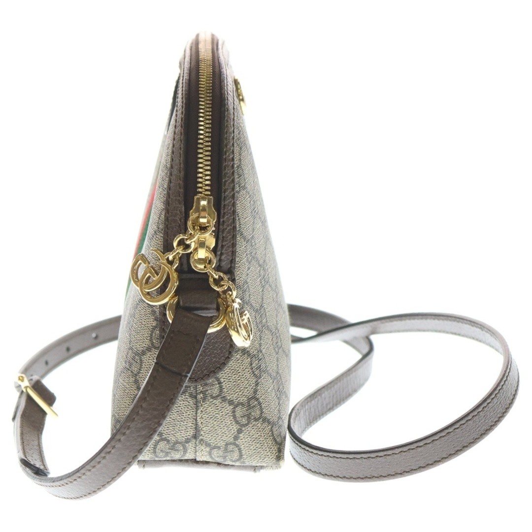 GUCCI GG Supreme Ophidia Shoulder Bag Beige X Brown Canvas Leather 499621 Used 4 thumbnail 3
