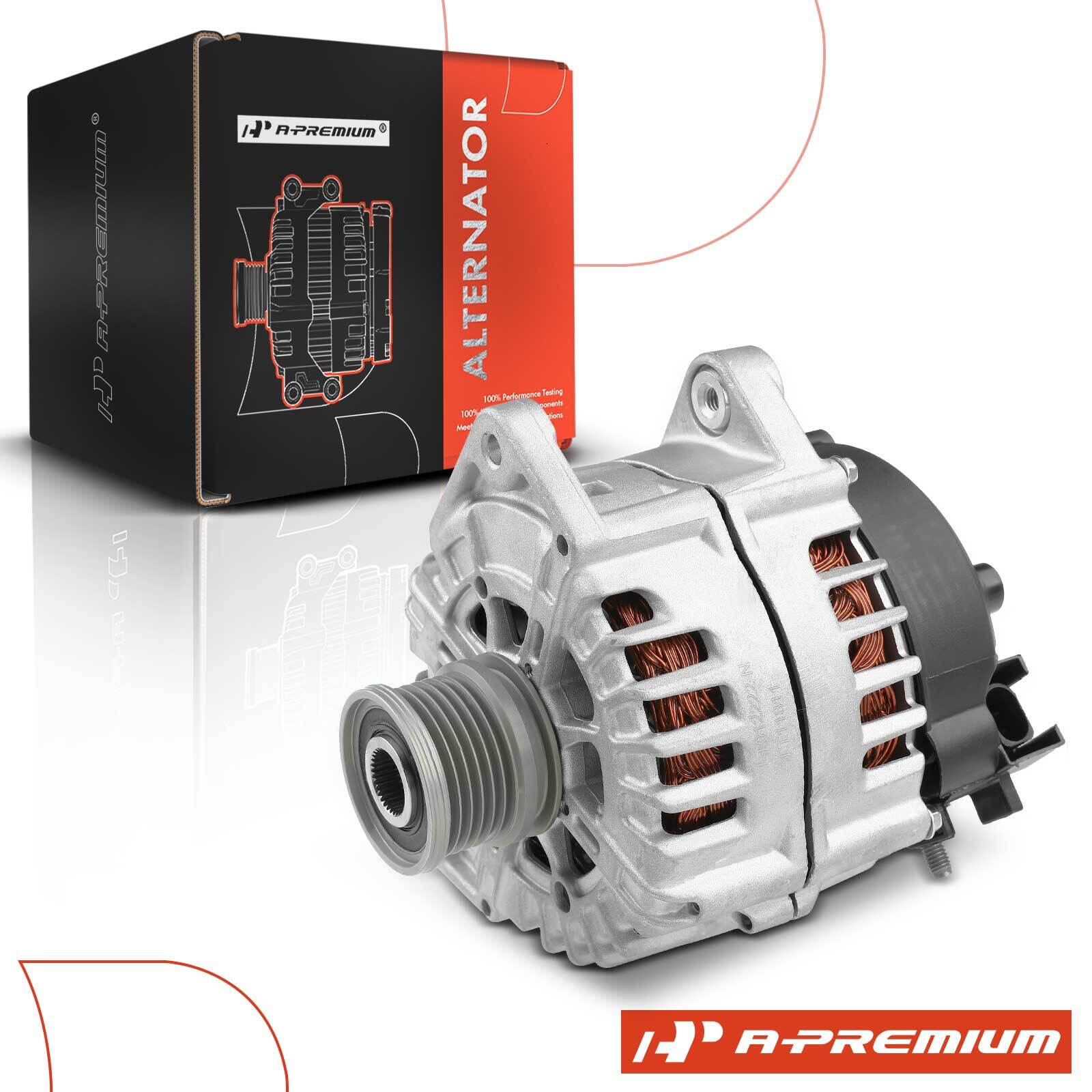 A-Premium Alternator for Mercedes-Benz SLS AMG 11-15 V8 6.3L 180A CW 6-Groove