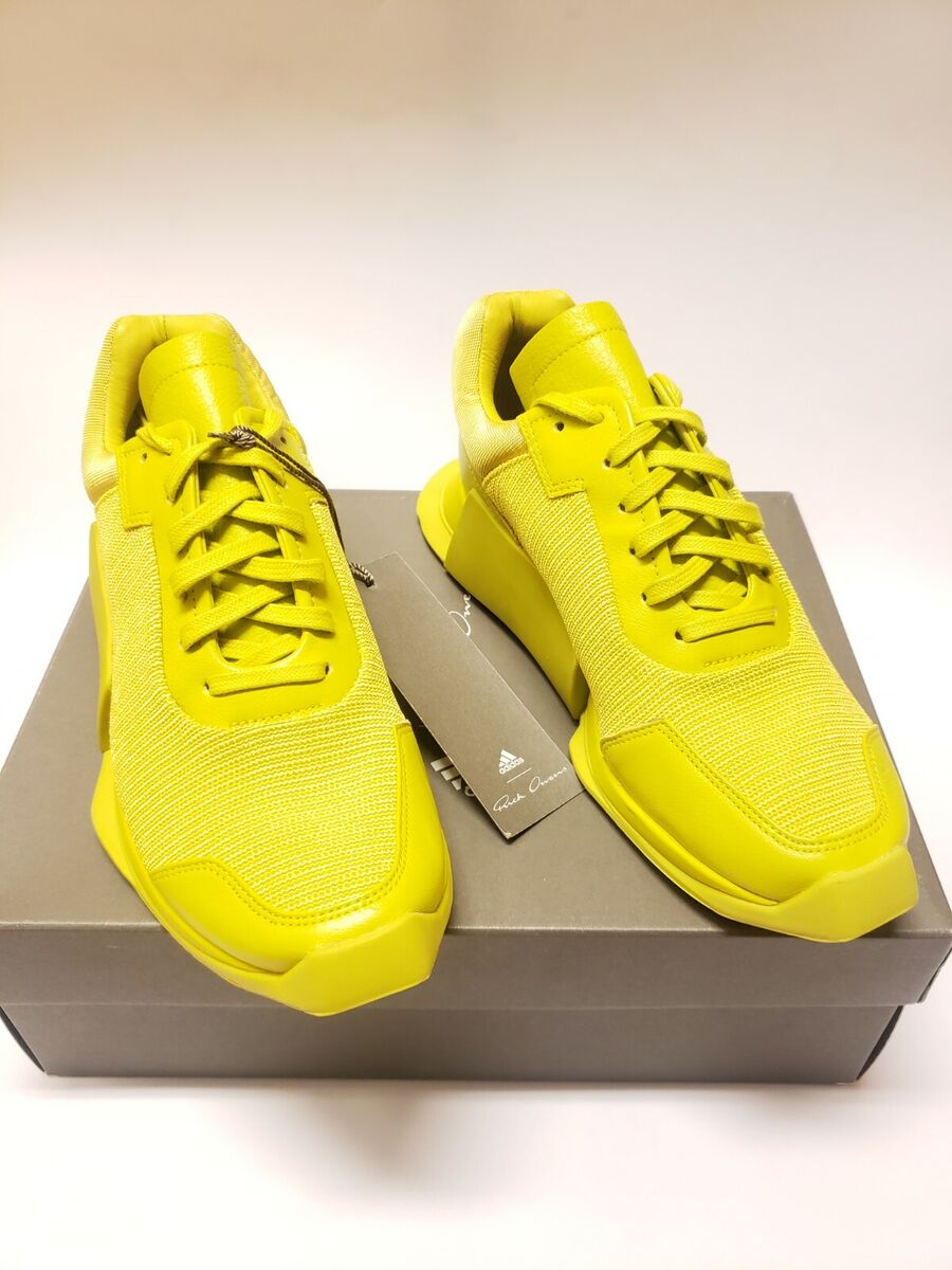 Adidas x Rick Owens Runner Low II Neon Yellow CQ1841 Size Adidas x Rick Owens Runner Low II Neon Yellow CQ1841 Size