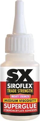 Siroflex SX Mighty Strength Superglue, A Medium Viscosity Ethyl Cyanoacrylate A