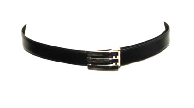 TOLLER TRUSSARDI COLLECTION GÜRTEL MADE IN ITALY SCHWARZ LEDER TAILLE 110cm. 38-40''