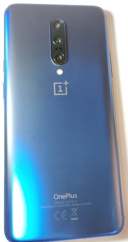 OnePlus 7 Pro GM1913 Blue 256GB #399F Cracked Screen & Black Dot - For Parts - Picture 2 of 8
