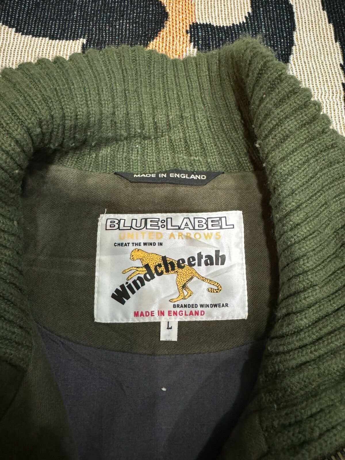 Vintage United Arrows Blue Label Wind Cheetah Made En… - Gem Vintage United Arrows Blue Label Wind Cheetah Made En… - Gem