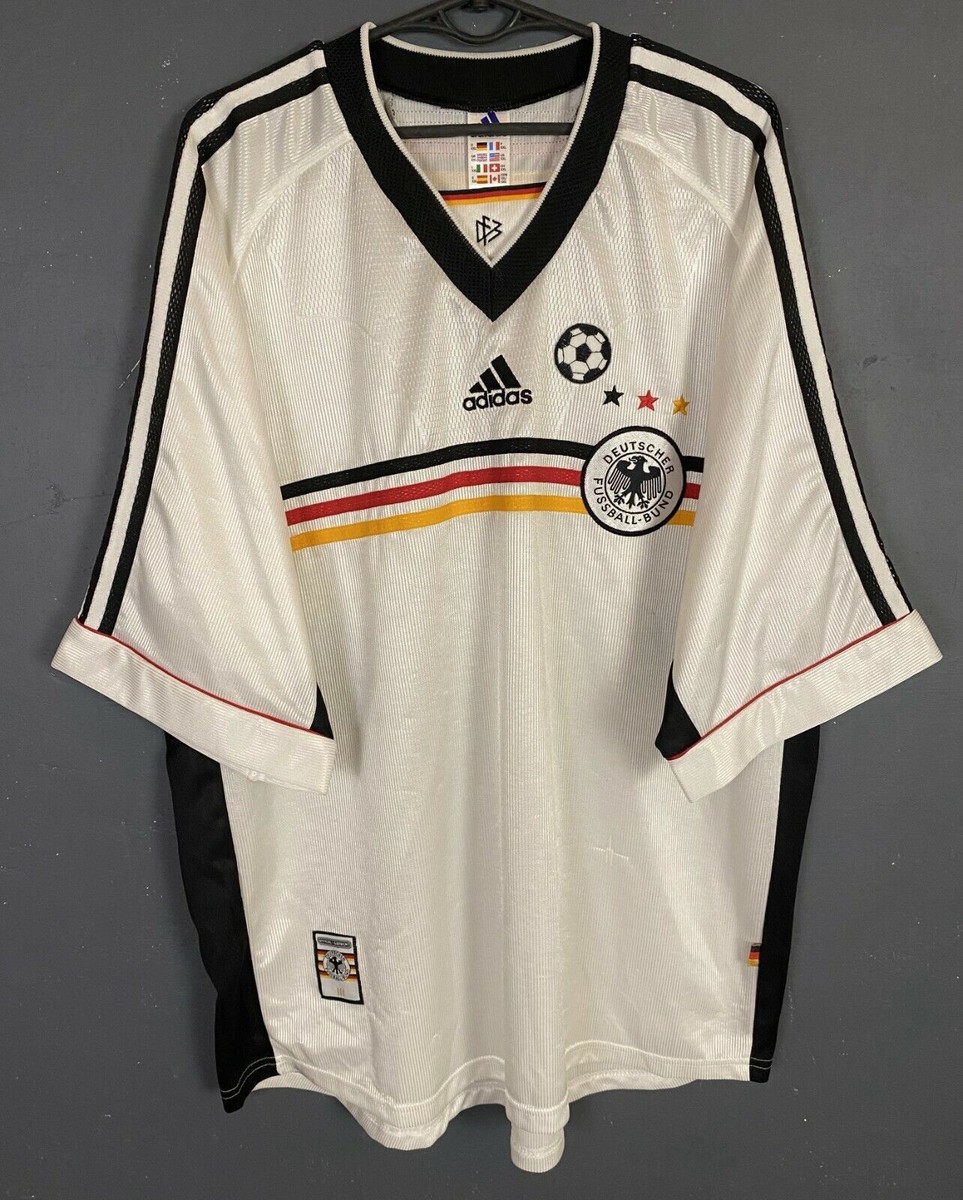 MEN'S ADIDAS GERMANY 1998/2000 DEUTSCHLAND SOCCER FOOTBALL SHIRT