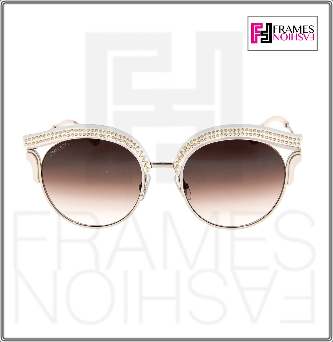 Jimmy Choo Women\'s Glitter Cat-Eye Sunglasses in Sparkling Brown Jimmy Choo Women main image 4