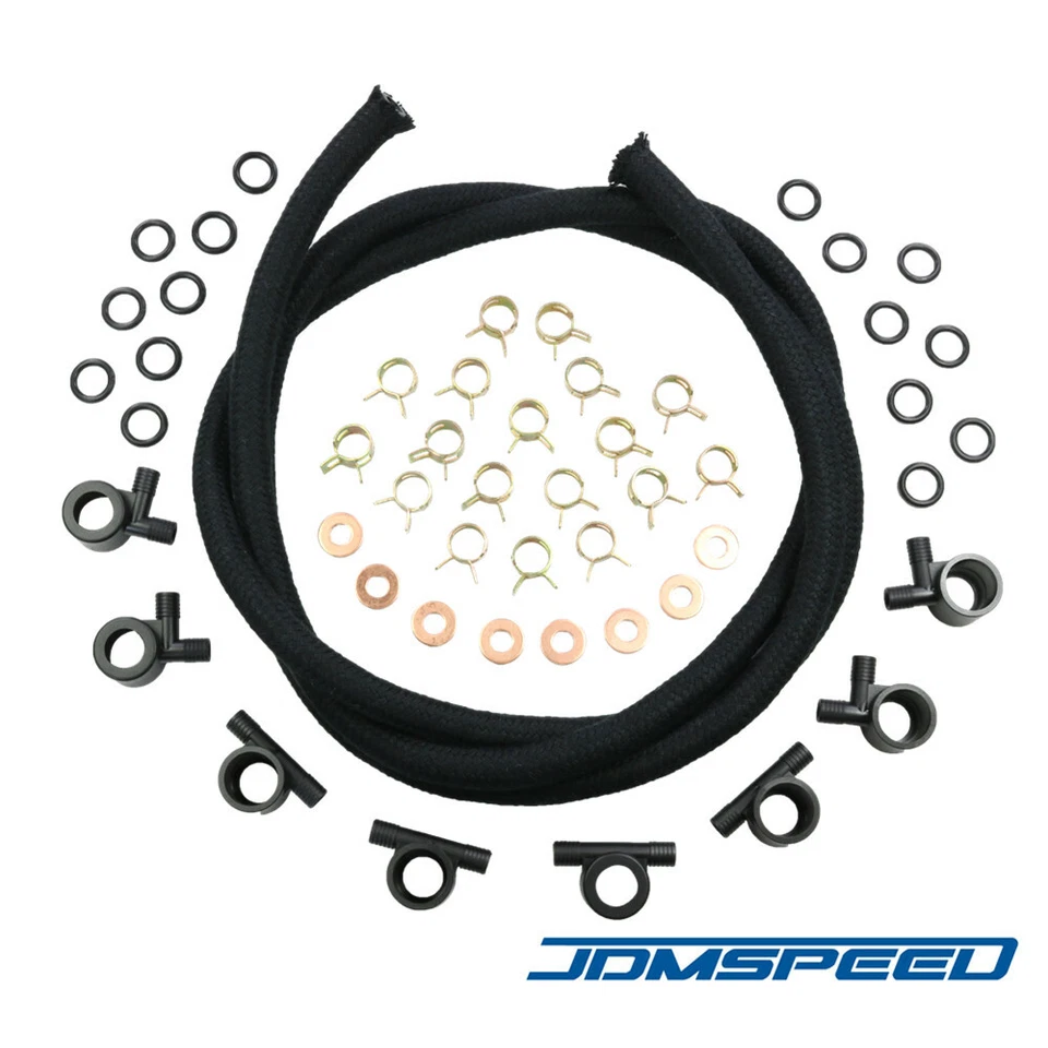 Nuevo kit de línea de retorno de inyector de combustible para camionetas diésel Ford 7,3 7,3 L 1988-1994 Foto 2 de 4