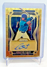 2021 Prizm Draft Picks JONATAN CLASE RC Gold Vinyl Prizm AUTO True 1/1 Mariners