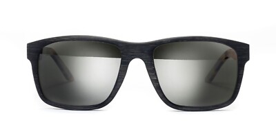 Swell Vision Amerigo 2.0 Polarized Sunglasses   Black Acetate & Bamboo Frame, UV