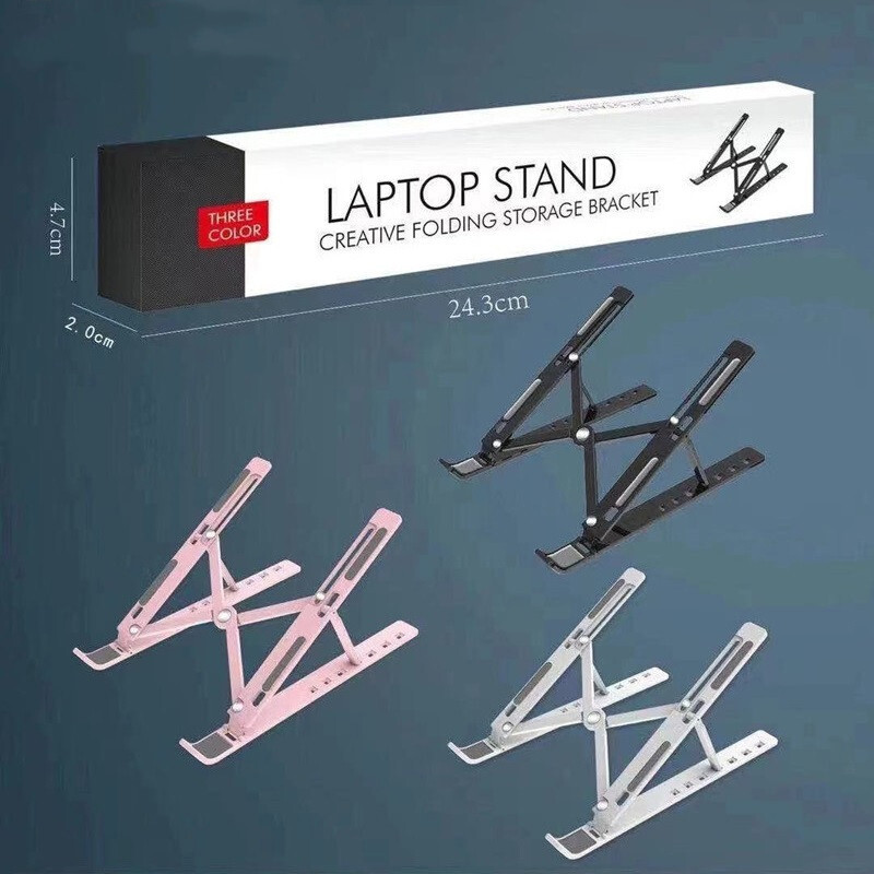 Foldable Aluminum Alloy Laptop Stand for MacBook Pro & Notebooks-image