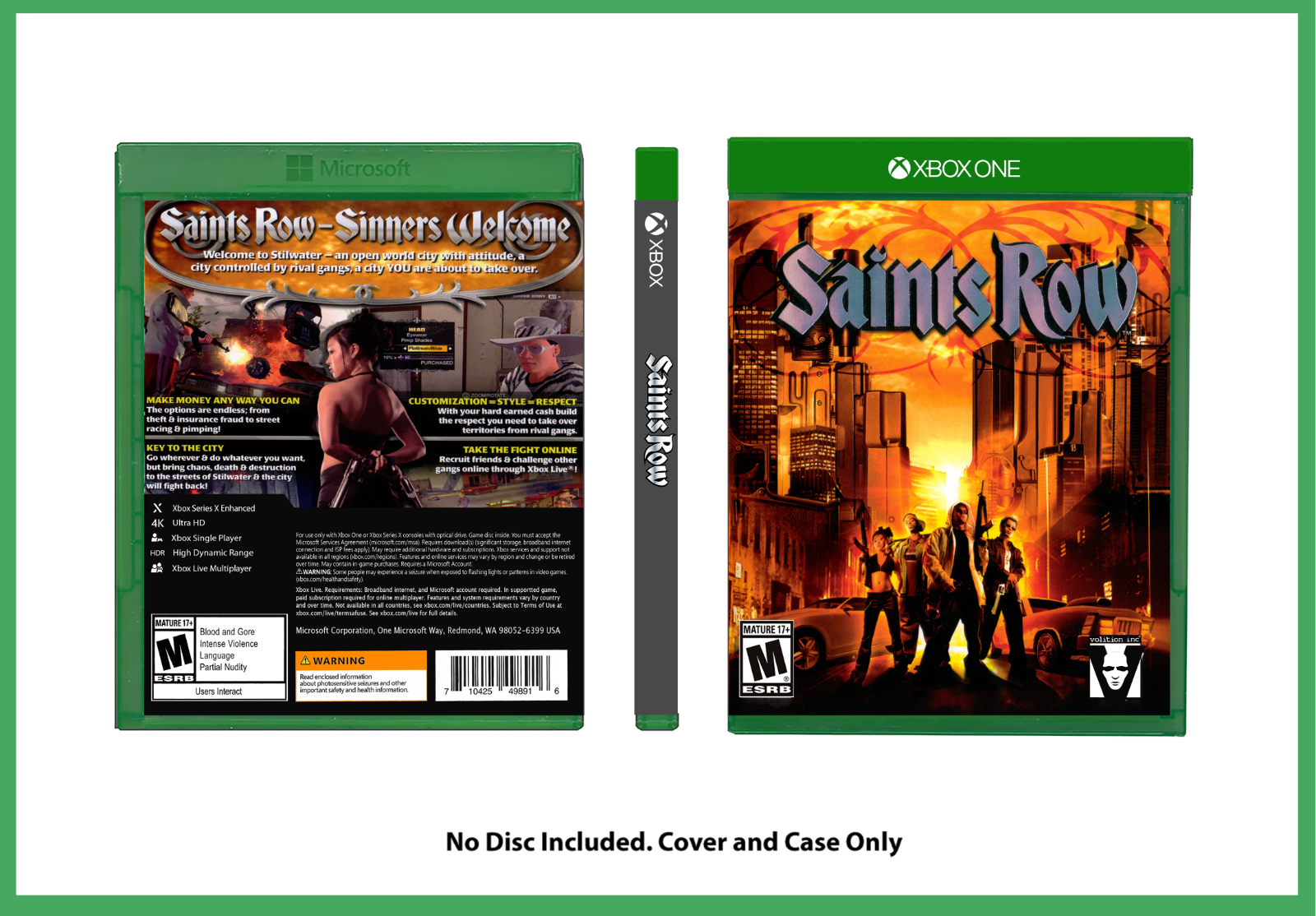 RARE! 2006 SAINTS ROW Xbox 360 Video Game = Official Promo Art