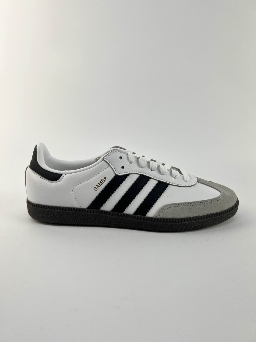 adidas Samba OG Trainers UK Size Unisex White Black 24HR