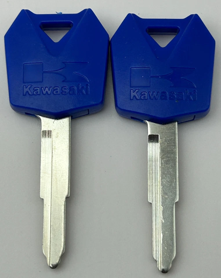 2 llaves en blanco Kawasaki Bayou KLF250 KLF300 KVF360 Prairie Lakota KLF400 KLF220 KLF Foto 3 de 3