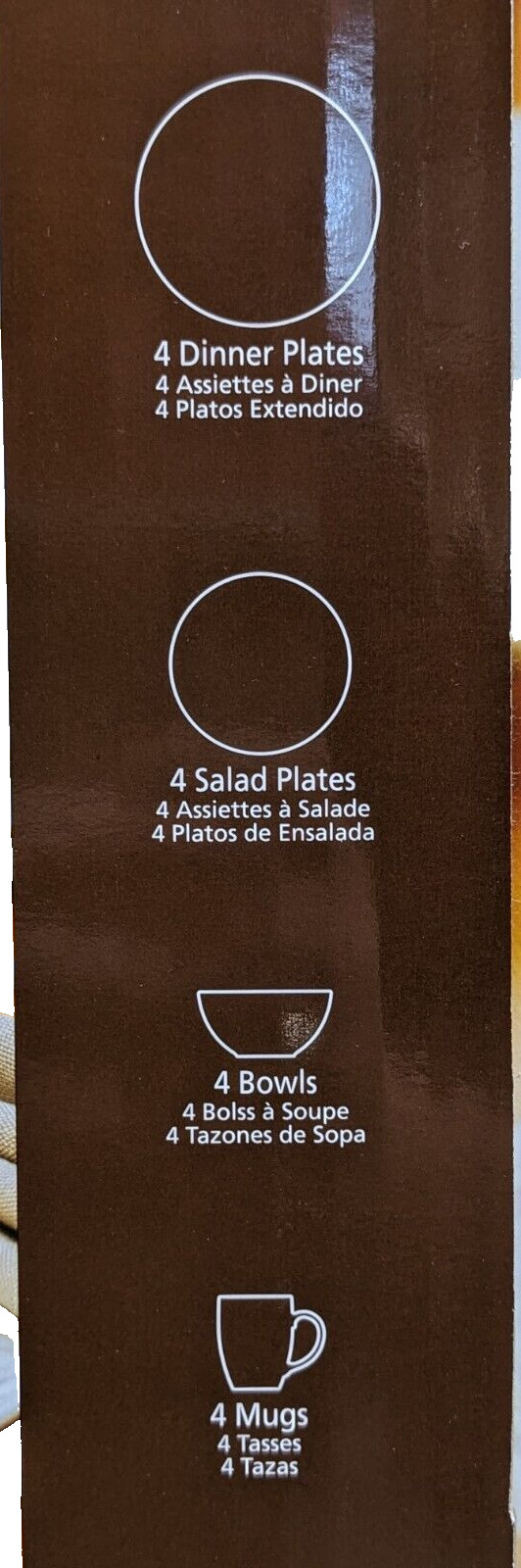 NIB NEW TRADITIONAL 16PC THOMSON POTTERY STONEWARE DINNERWARE CLASSY SET ARCTICA