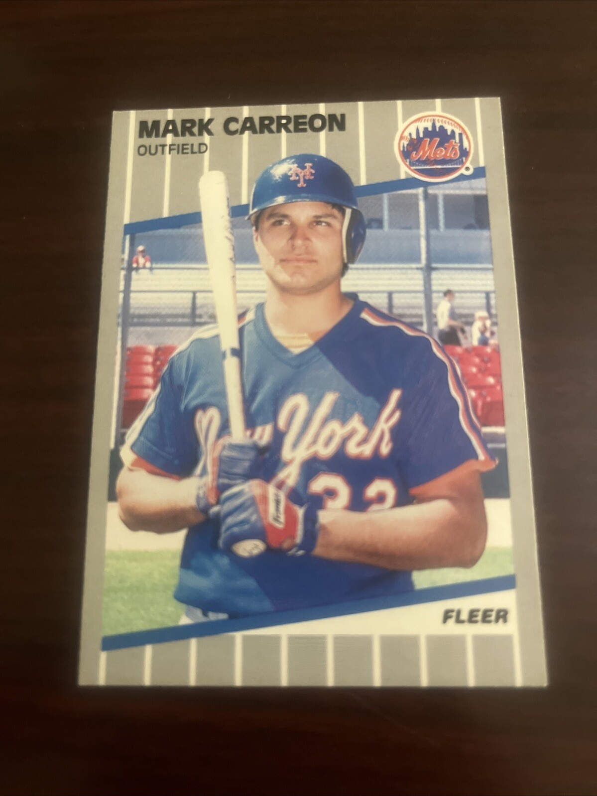 1989 Fleer Mark Carreon #29 New York Mets 