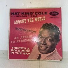 Nat King Cole Nelson Riddle Around the World 45 Album Vinyl LP Record EAP1.813