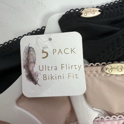 Jessica Simpson Women’s Ultra Flirty Bikini Fit Sz XL Pkg/5 Multi Colors - Picture 5 of 8