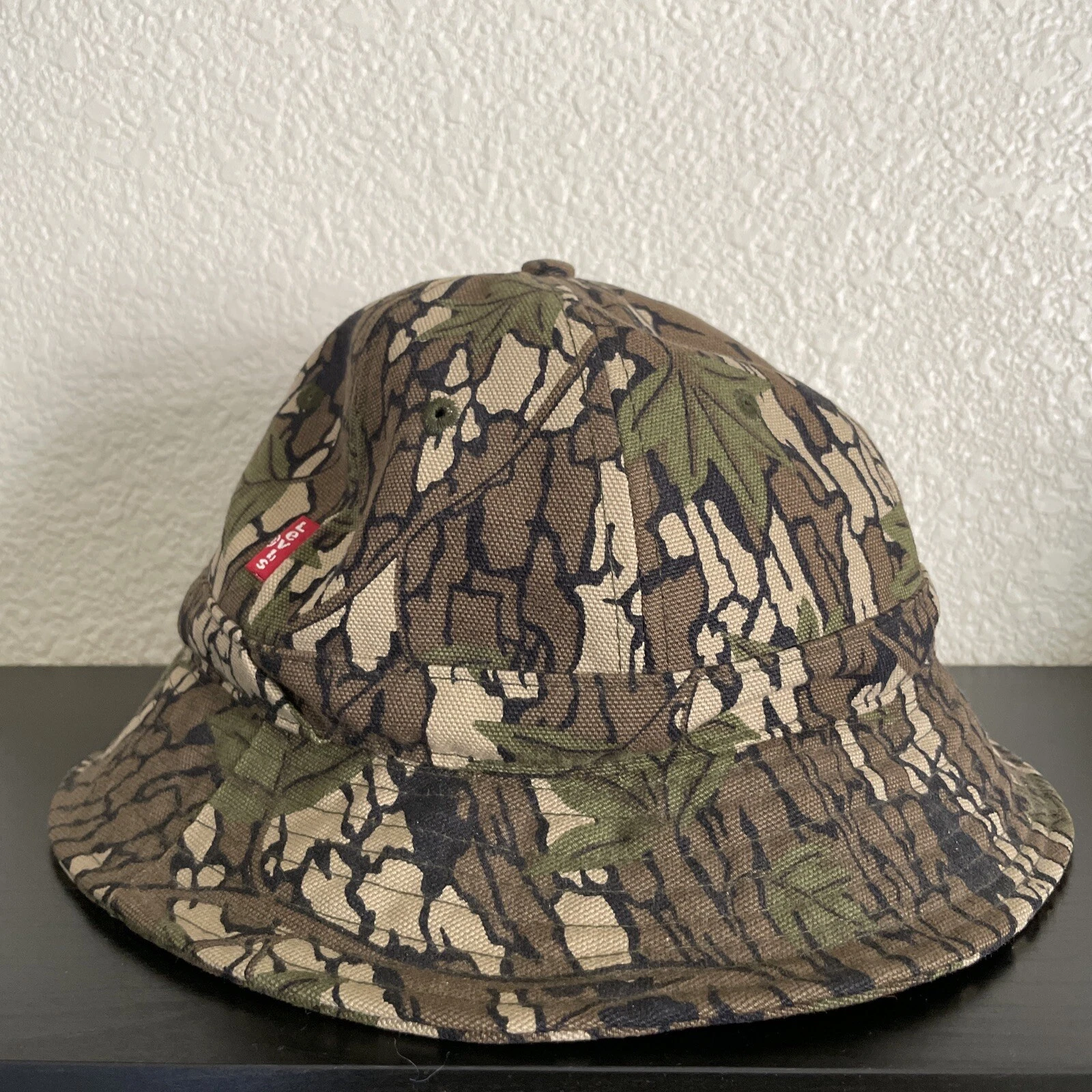 Chapeau seau camouflage bois Supreme x Lev'si S/M 