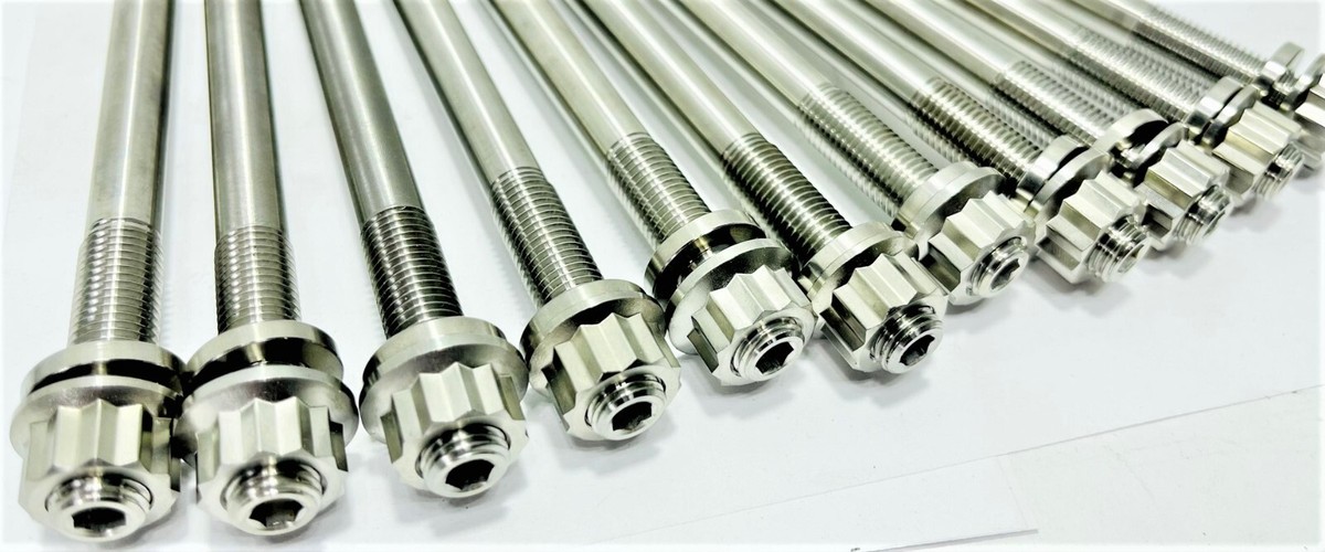 パーツ yotaniks-xx 04+ GSXR600 GSX-R 600 TITANIUM Cylinder Head Studs Nuts
