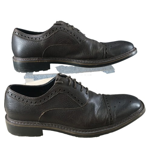 Robert Wayne Shoes Mens 11 D Alton Dress Cap Toe Oxford Darl  display picture 2