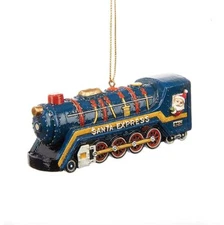 SANTA EXPRESS Train Christmas Ornament, 3.75" Long, by Kurt Adler