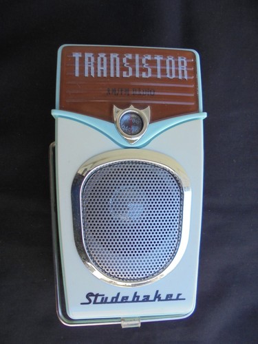 Studebaker AM/FM Pocket Transistor Radio Brown/White/Teal Tested ...