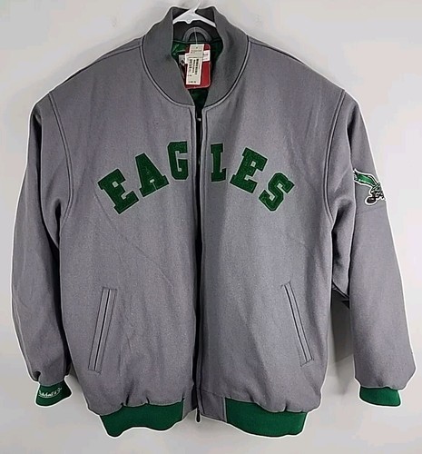 1960s Eagles Throwback Mitchell & Ness '05 REPLICA Quilted Wool Jacket Sz 56 NWT - Picture 2 of 18