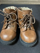 wonder nation girls brown boots size 5