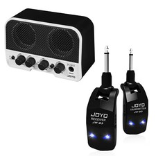 JOYO JW-03 2.4G Hz Wireless Guitar System 4 Channels and JA-02 II 5W Mini Gui...
