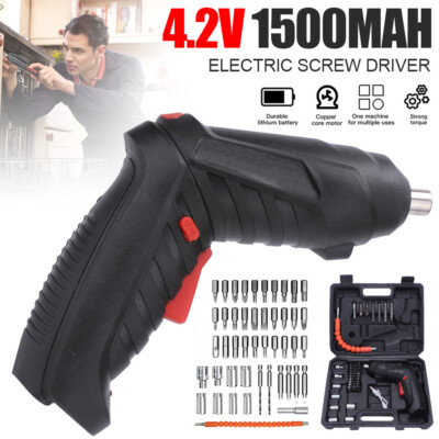 Mini Akkuschrauber Multischrauber Set Klein Akku-Bohrschrauber Bohrmaschine 4.2V